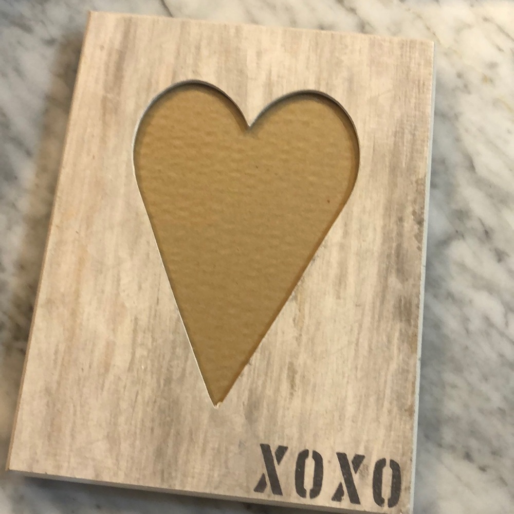 NEW- Rustic Heart shaped picture frame